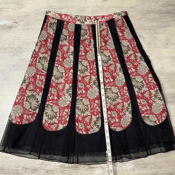 EUC Vera Moda Paneled  A-Line Skirt Size 30 inch Waist - Picture 2 of 6